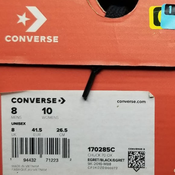 Converse Unisex Chuck 70 Oxford My Story Graphic Women Size 10 170285C NWT - Picture 9 of 9